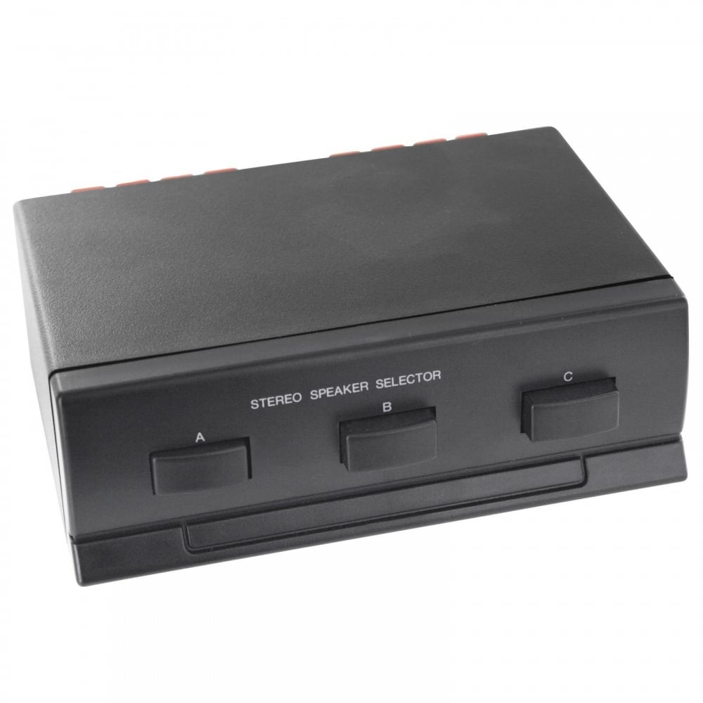 3 Way Speaker Switch Selector Box for AV Reciever / Stereo / Speakers