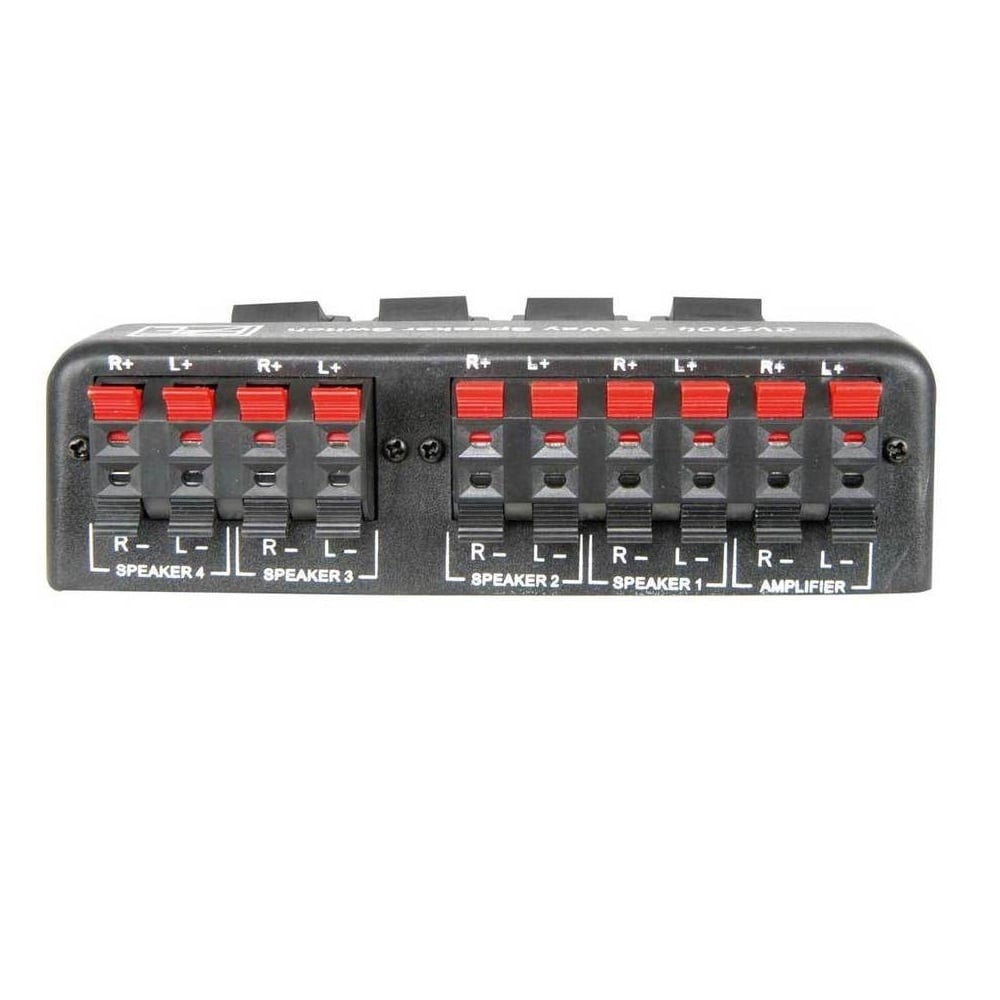 4 Way Speaker Switch Selector Box for AV Reciever / Stereo / Speakers