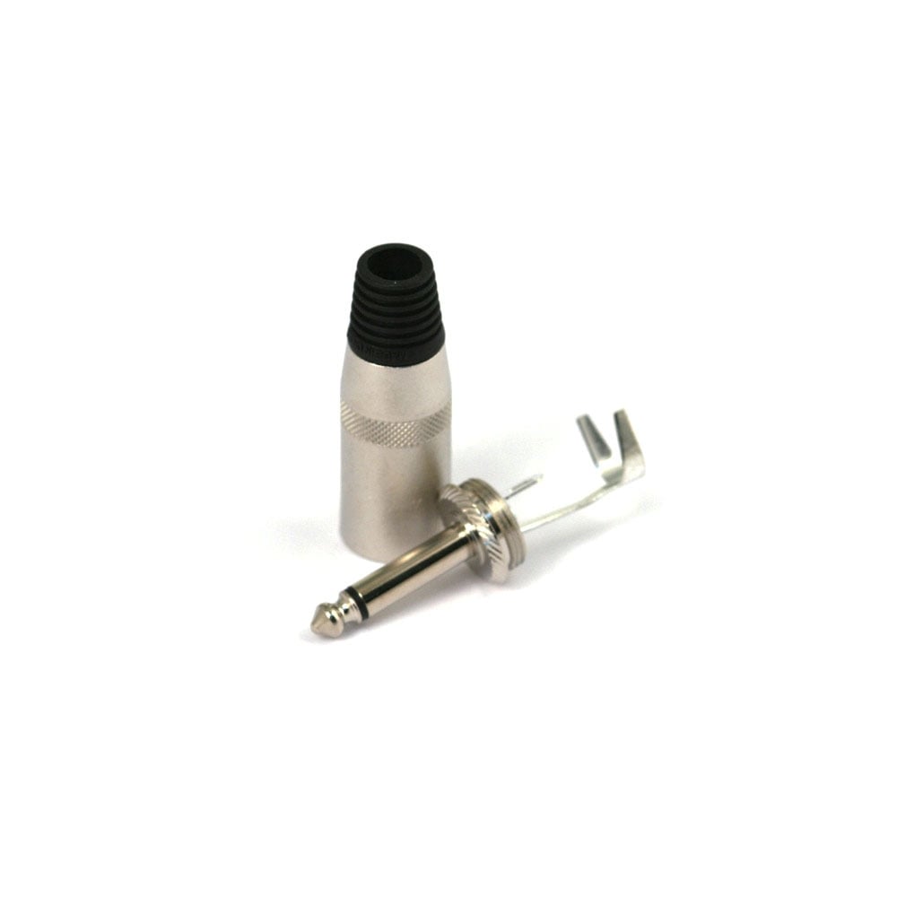 NYS225L 6.35mm Mono Jumbo Loudspeaker Jack Plug For 10mm Diameter Cable