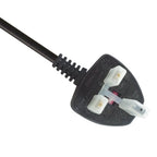 Power Cord UK Plug to Right Angle C7 Figure 8 Fig of 8 Lead Cable