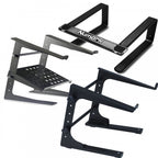 Black Canvas Table Top Laptop Stand Bag - Double Zip with Carry Handles