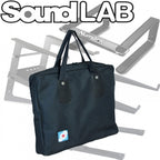 Black Canvas Table Top Laptop Stand Bag - Double Zip with Carry Handles