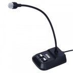 Professional Desktop Dynamic Gooseneck Paging Microphone Mic 6.35mm Jack