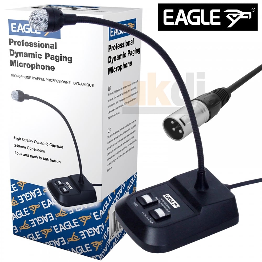 Professional Desktop Dynamic Gooseneck Paging Microphone Mic XLR Male