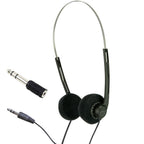 Lightweight Stereo Black Pad Myler Headphones for Schools Tour Companies Bulk