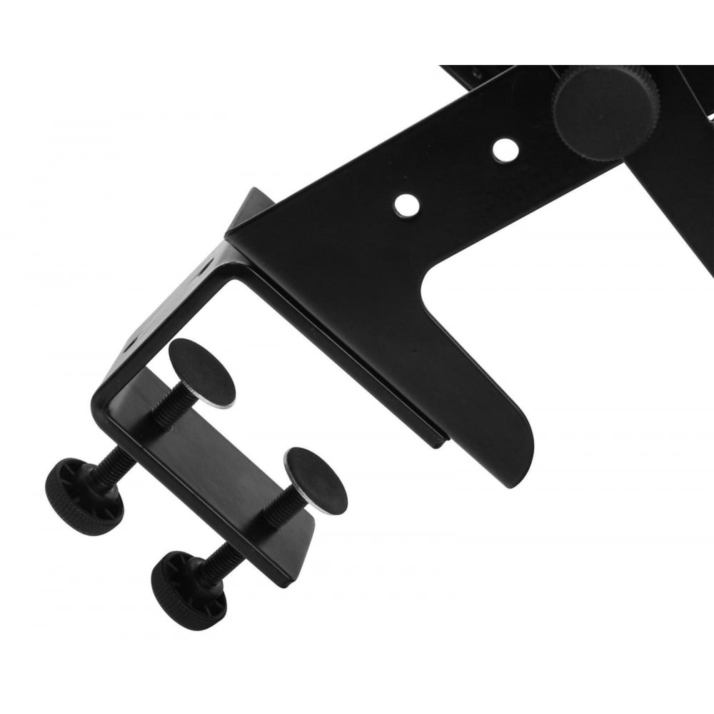 Height & Width Adjustable DJ Laptop Stand Computer Table Clamps inc Case