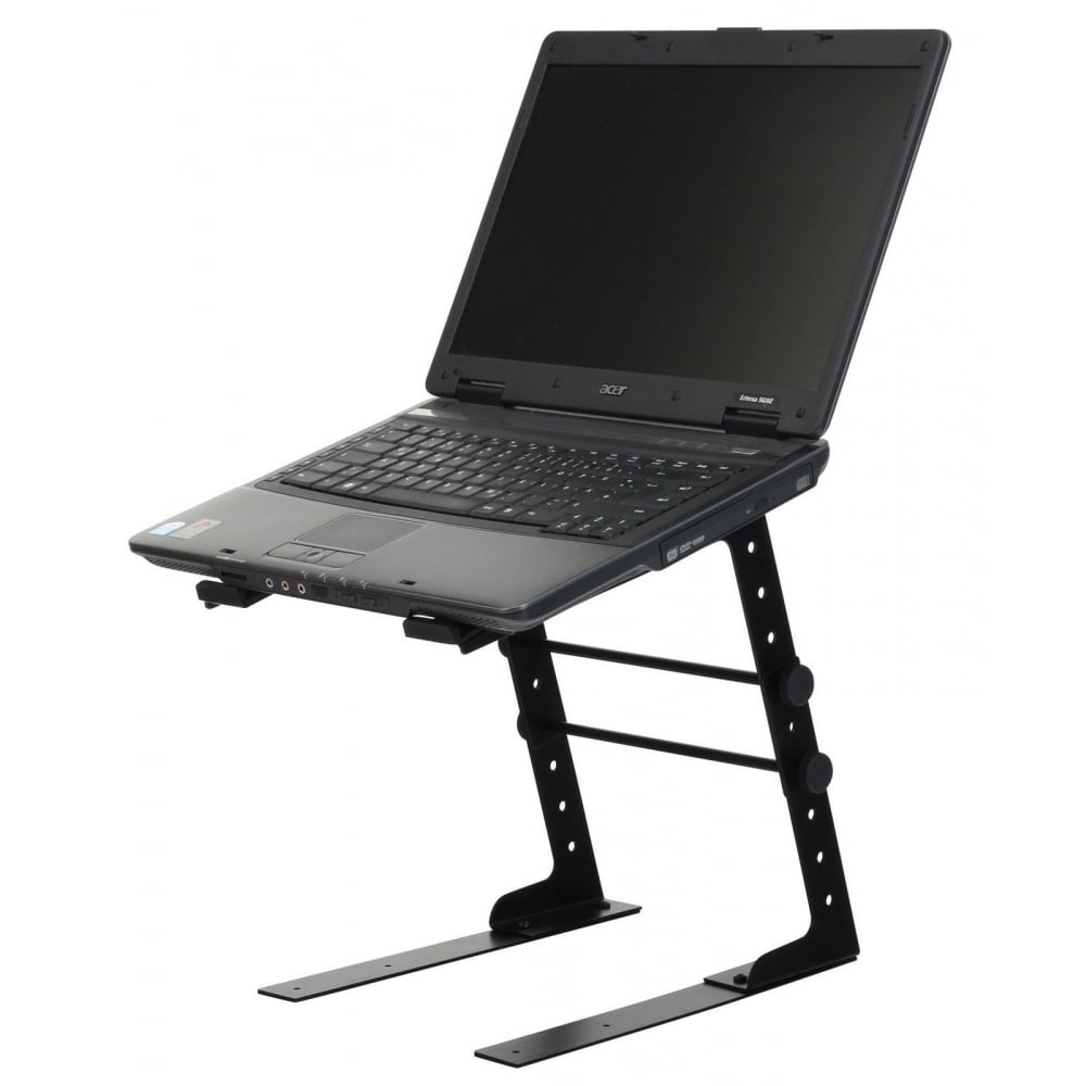 Height & Width Adjustable DJ Laptop Stand Computer Table Clamps inc Case