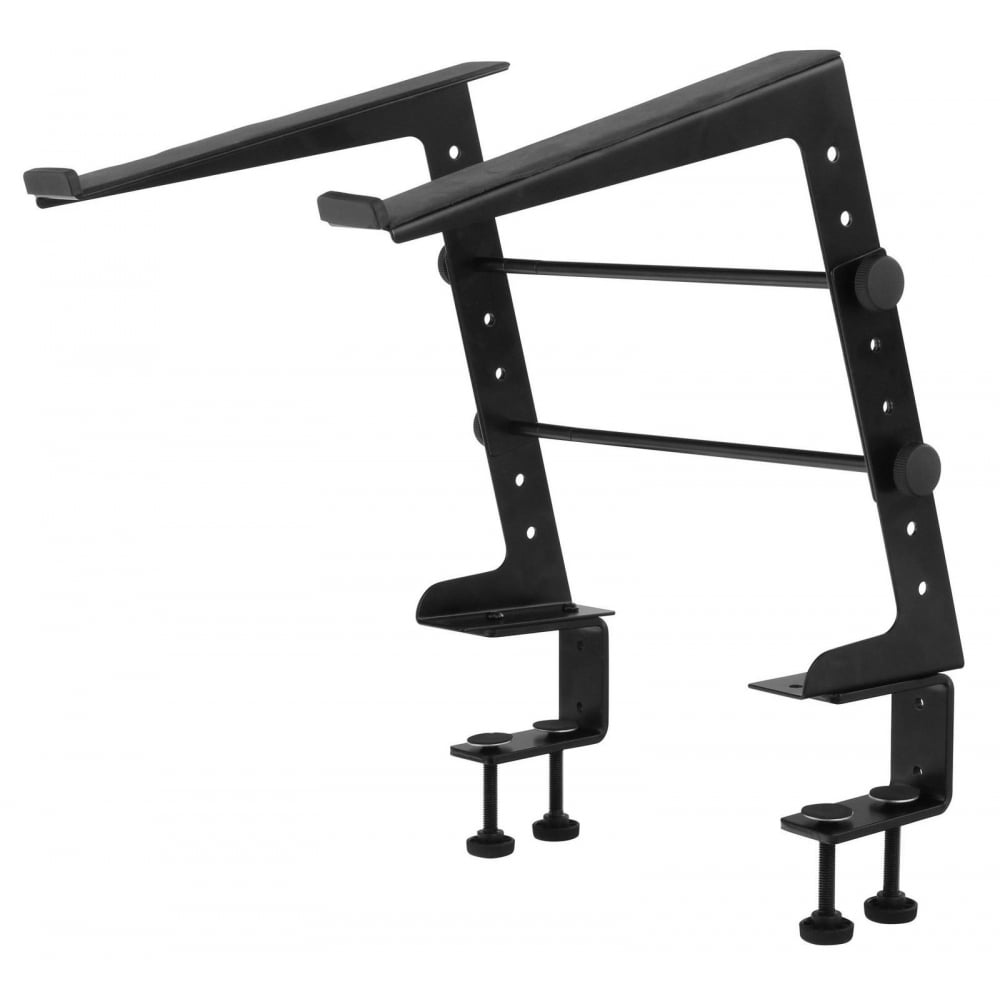 Height & Width Adjustable DJ Laptop Stand Computer Table Clamps inc Case