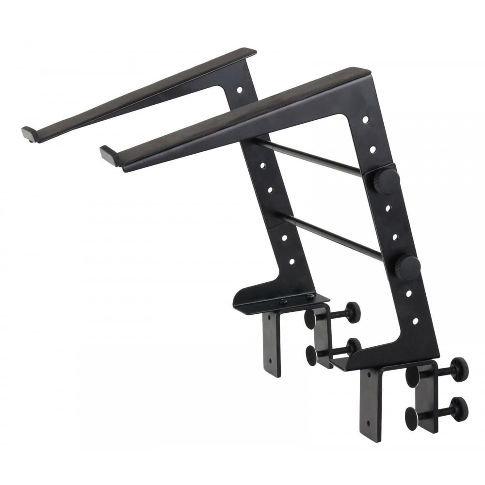 Height & Width Adjustable DJ Laptop Stand Computer Table Clamps inc Case
