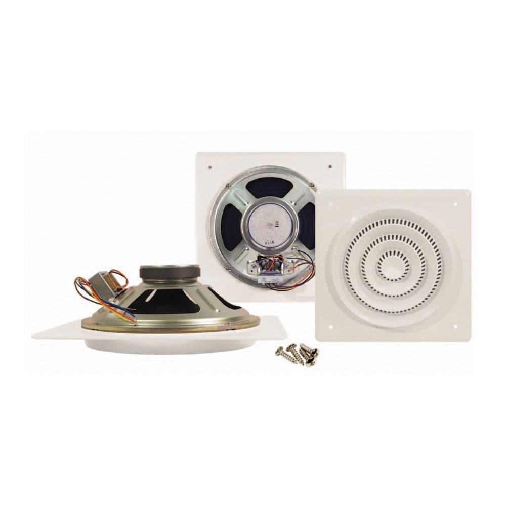4W 100V Line Flush Fit Square Ceiling Speaker Retro Style