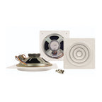 4W 100V Line Flush Fit Square Ceiling Speaker Retro Style
