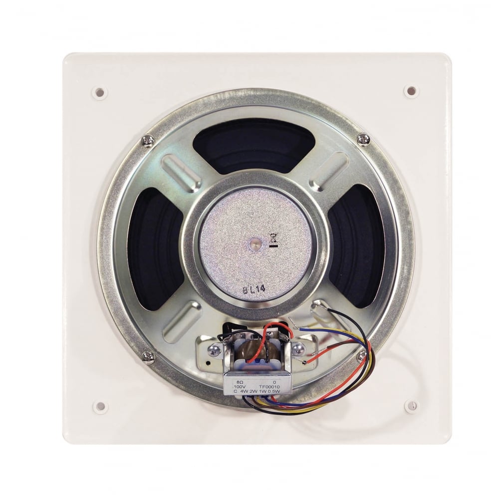 4W 100V Line Flush Fit Square Ceiling Speaker Retro Style
