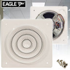4W 100V Line Flush Fit Square Ceiling Speaker Retro Style