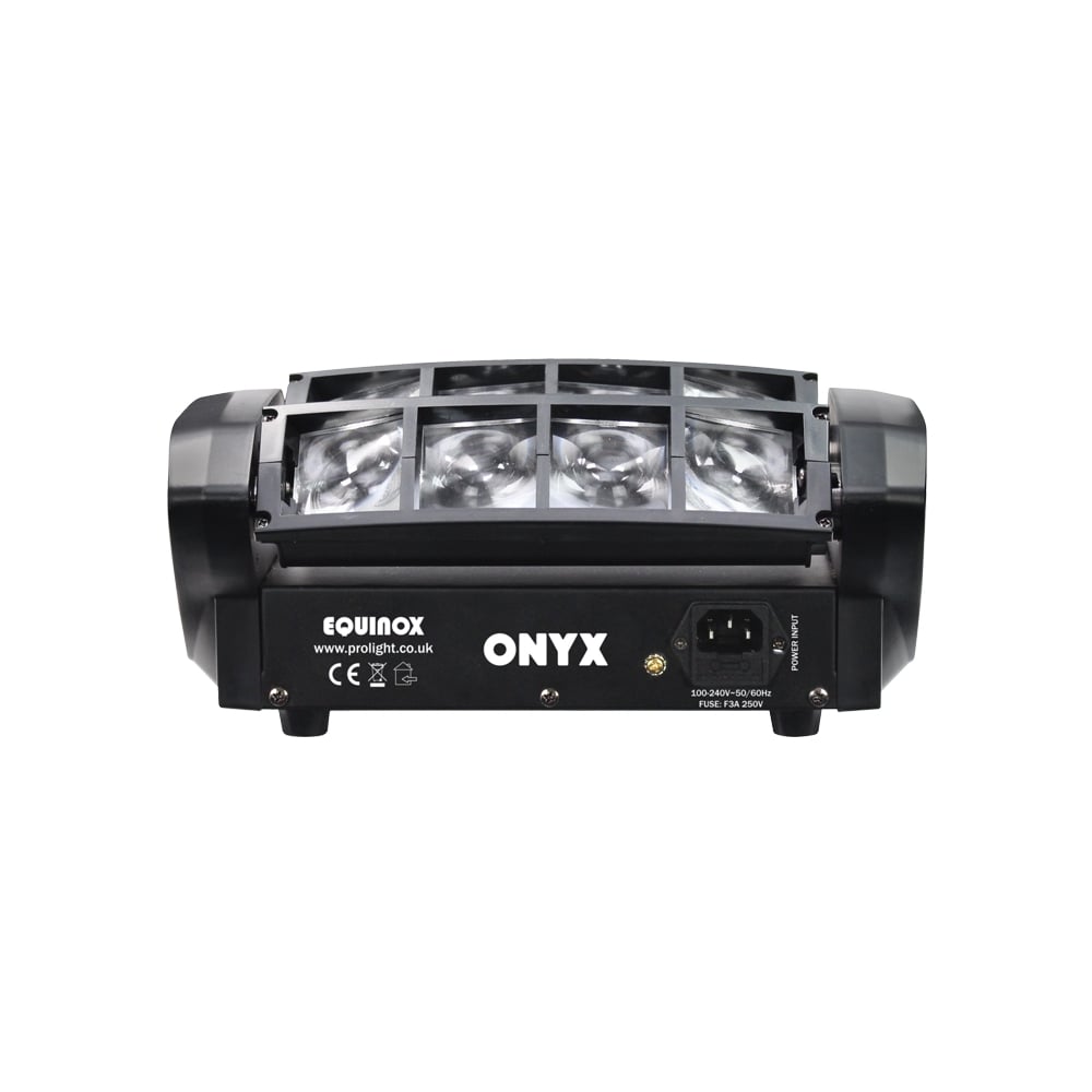 Onyx Compact 8 x 3w RGBW Sweeping Beam Lighting Effect Disco FX Package