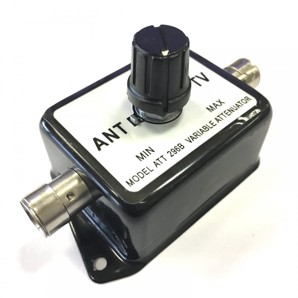 Aerial To TV Variable Signal Attenuator with Coax Line Socket Input and Output