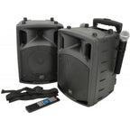 PAV8 Battery & Mains Portable PA Set With Bluetooth And CD/DVD Player