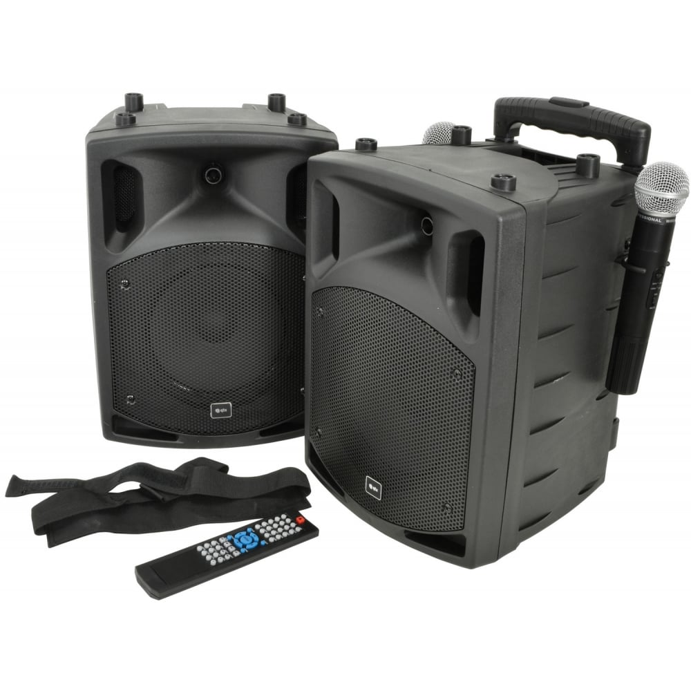 PAV8 Battery & Mains Portable PA Set With Bluetooth And CD/DVD Player