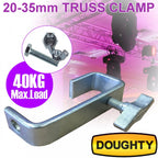 35mm Doughty Heavy Duty Truss Hook Clamp 40Kg Load C/W Bolts DJ Lighting