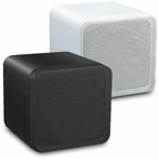 Pair Of Black Or White 4 Inch 80w ABS Bookshelf Cube Speakers