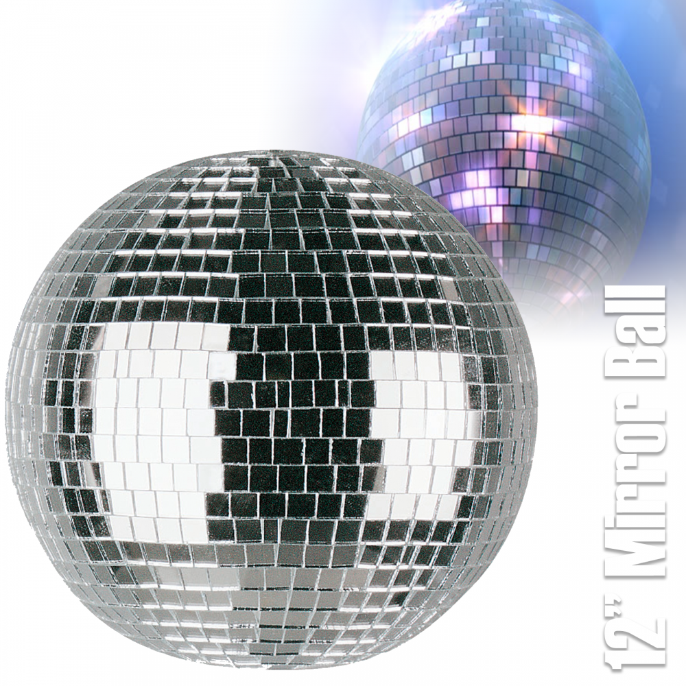 Silver Mirror Ball Decor Lighting 300mm 12"