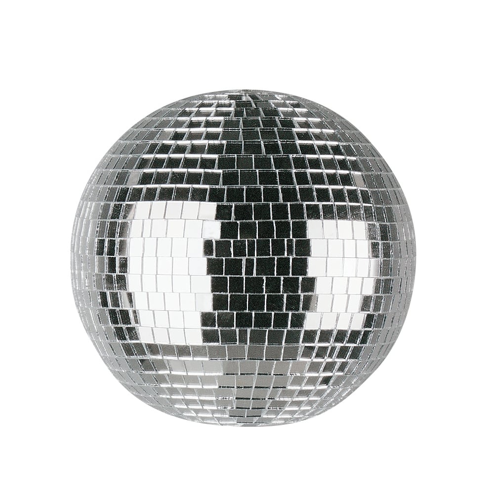 Silver Mirror Ball Decor Lighting 300mm 12 inch inc Motor