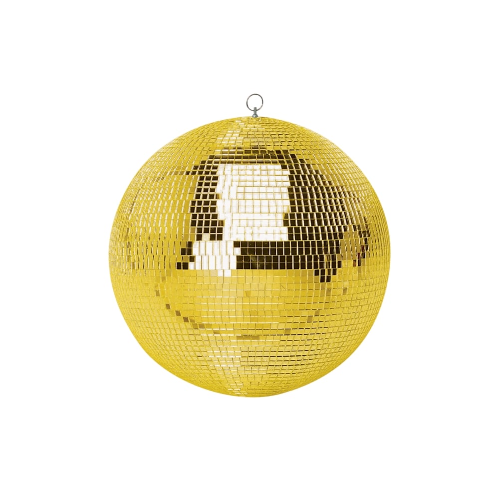 Gold Mirror Ball Decor Lighting 300mm 12"