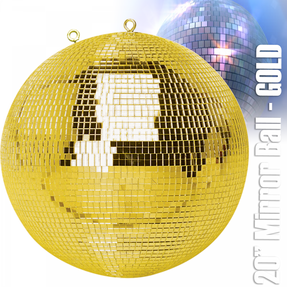 Gold Mirror Ball Decor Lighting 500mm 20"