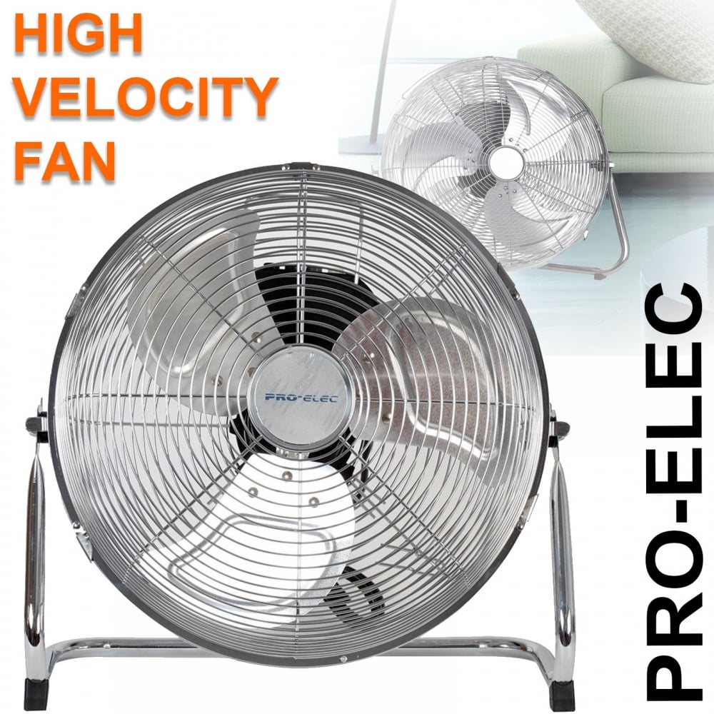 20" (50 cm) Ultra High Velocity Chrome Fan Air Circulator
