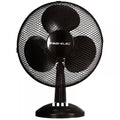 12" inch Black Oscillating Desk Fan 33W - Home Cooling Fans