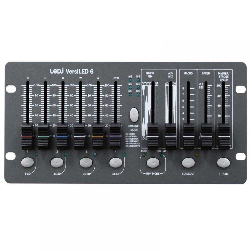 VersiLED 6 DMX Controller RGB White Amber & UV Lighting Products with Dimmer