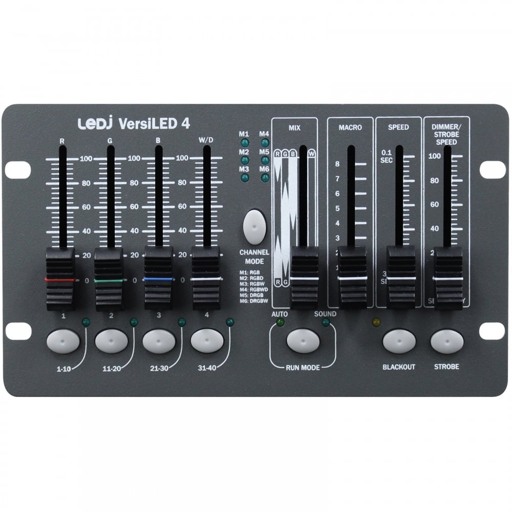 VersiLED 4 DMX Controller RGBW Lighting Products with Dimmer & Strobe Function