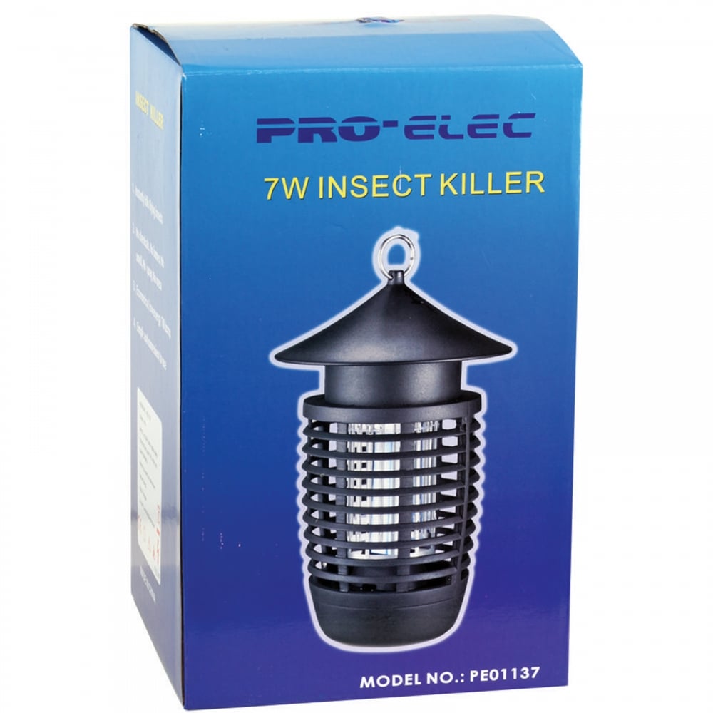 Hanging 7W UV Electric Fly Bug Killer For Bar Cafe School or Domestic Home