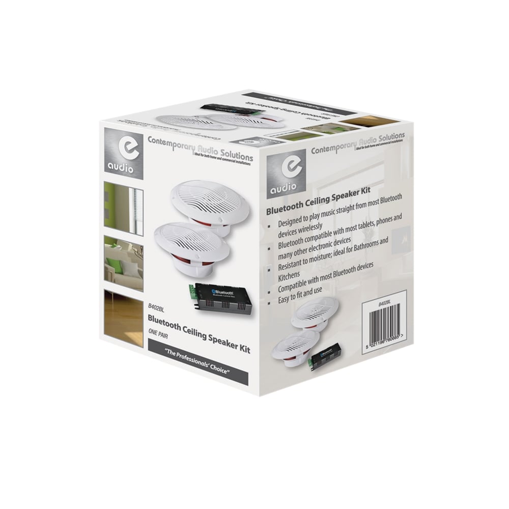 80w Wireless Bluetooth Home Bathroom Moisture Resistant Ceiling Speaker Kit