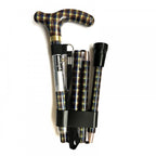 High Quality Folding & Extendable Patterned Walking Stick - Tarten Homme