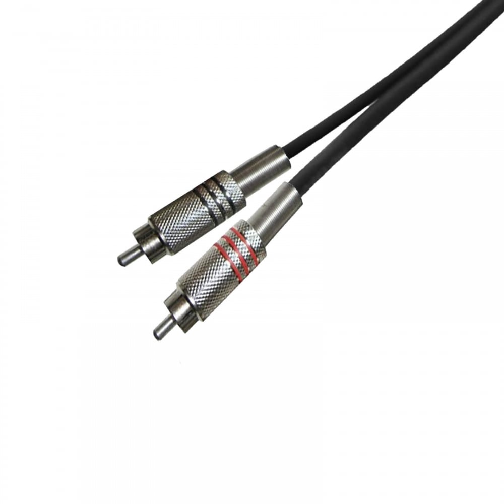 3m 6.35mm 1/4 Inch TRS Jack Stereo to 2 x RCA Phono Cable Audio Lead HQ