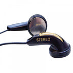 Lightweight DBBS Stereo Black Gold EarphoneS for Schools Tour Companies