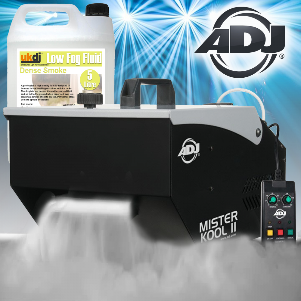 Mister Kool Low Lying Dry Ice Effect Smoke Machine + 5L Fluid