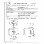 Paging Horn Speaker 15W RMS 8Ohm IP65 Outdoor Rated
