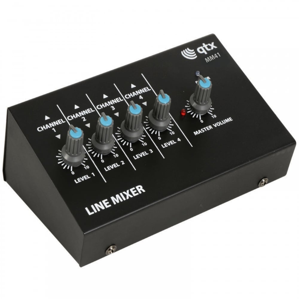 4 Channel Microphone Mixer Battery or PSU