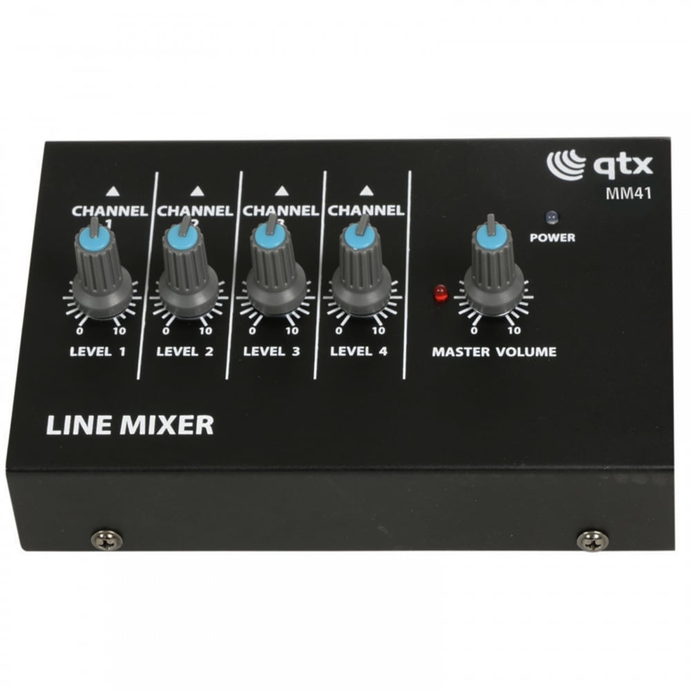 4 Channel Microphone Mixer Battery or PSU