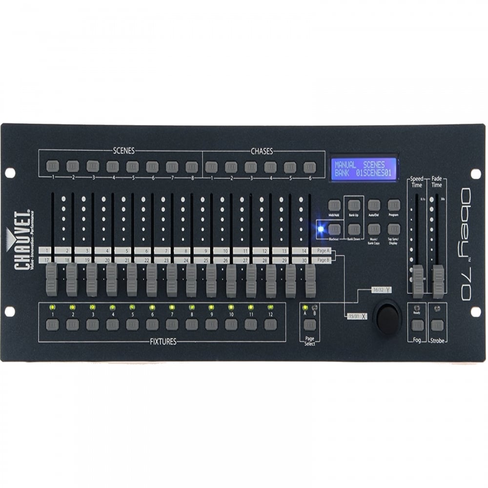 Obey 70 DMX Controller Desk 384 channels Lighting Light Control Stage DJ