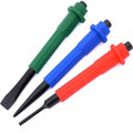 Engineers 3pc CrV Colour Coded Soft Grip Centre Punch Pin & Chisel Set