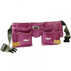 Multi Purpose Double Stitched Leather Tool Belt Pouch - Pink