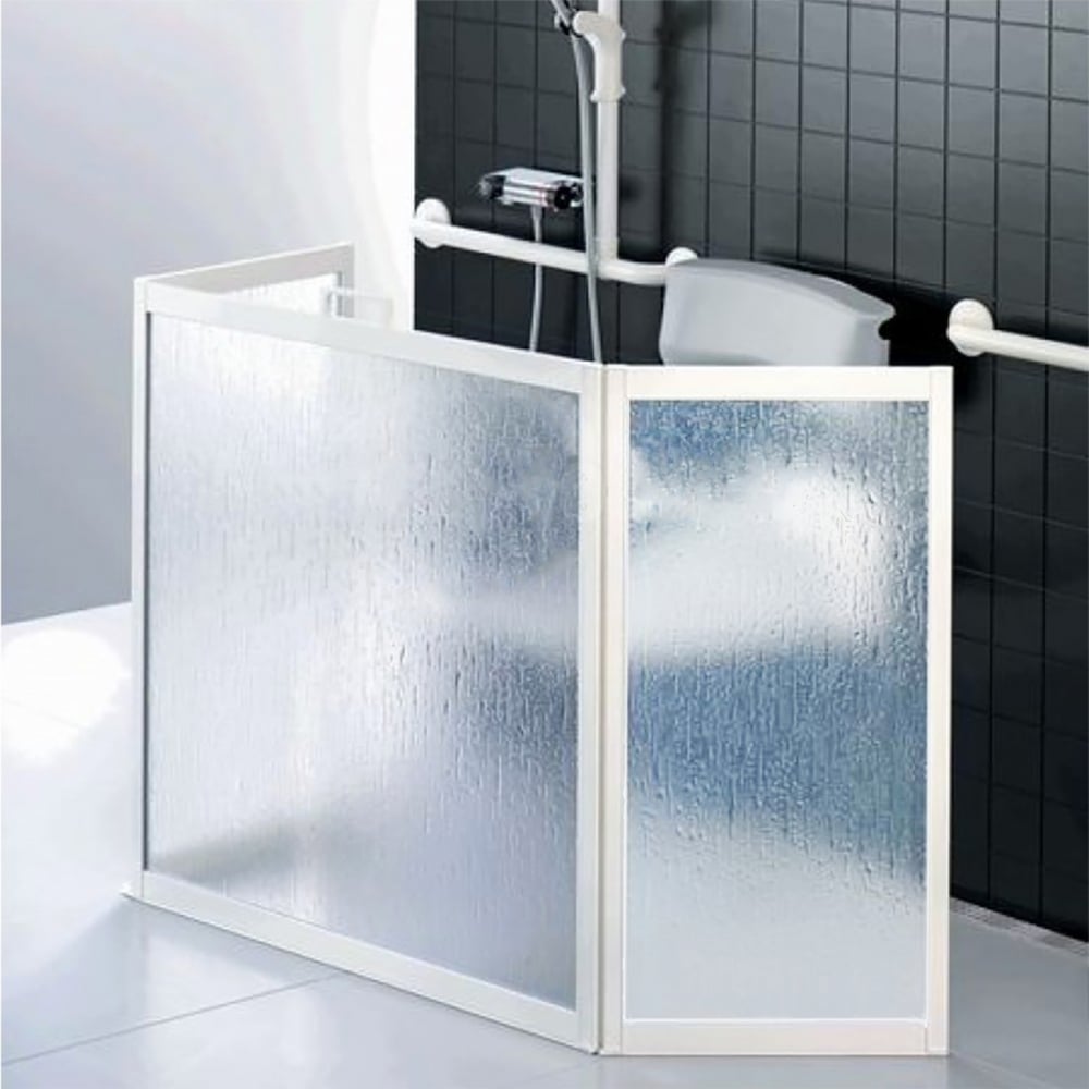 Portascreen 3 Panel Shower Guard Portable Folding Flat Screen