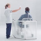 Portascreen 3 Panel Shower Guard Portable Folding Flat Screen