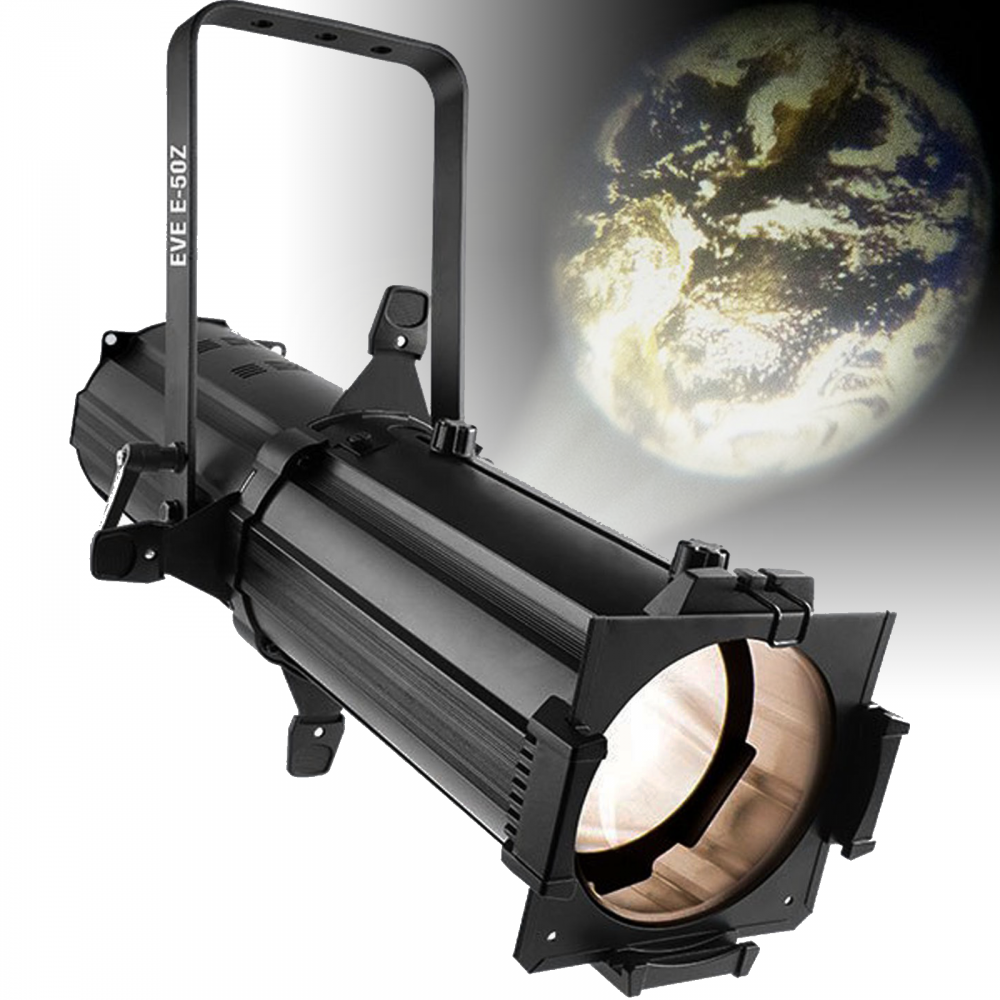 EVE E-50Z Warm White LED Ellipsoidal Spot / Gobo Projector with D-Fi