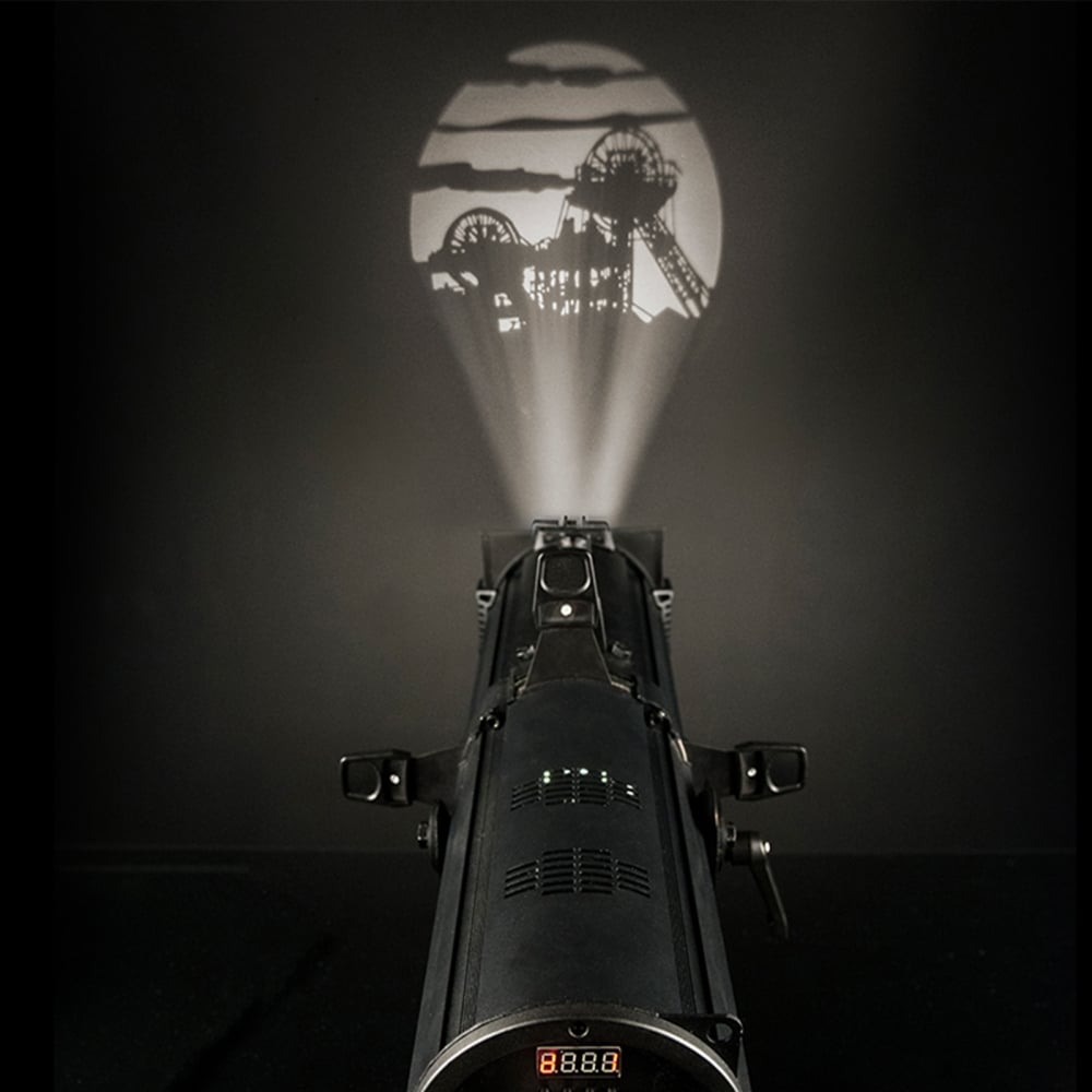 EVE E-50Z Warm White LED Ellipsoidal Spot / Gobo Projector with D-Fi