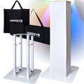 Black White Height Adjustable Lighting Speaker Podium