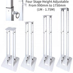 Black White Height Adjustable Lighting Speaker Podium