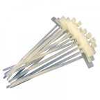 2.5mm x 100mm Natural Cable Ties with Label Tag 25mm x 8mm Tab 10 Pack